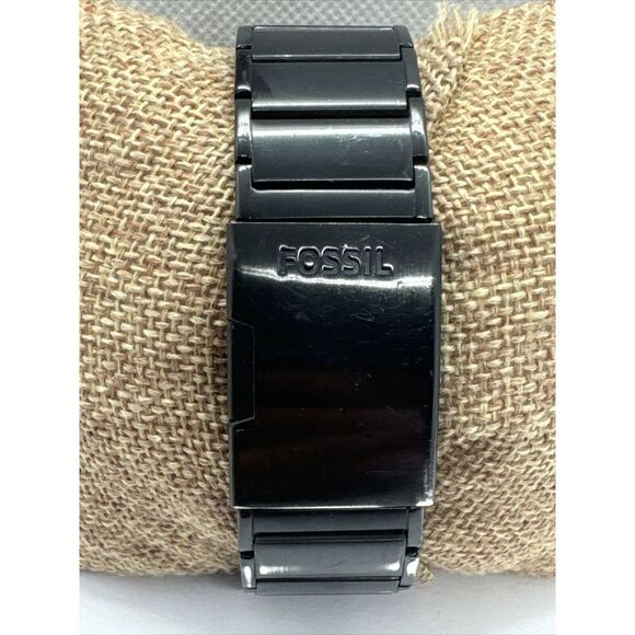 Fossil Dress FS4531 Men's Black Stainless Steel Quartz Chronograph Watch AEA379 - Picture 4 of 11